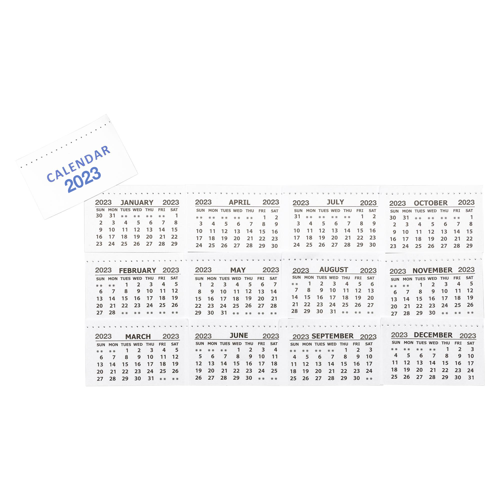 CP00051860 - 2023 Calendar Tabs Pack of 50 | Findel International